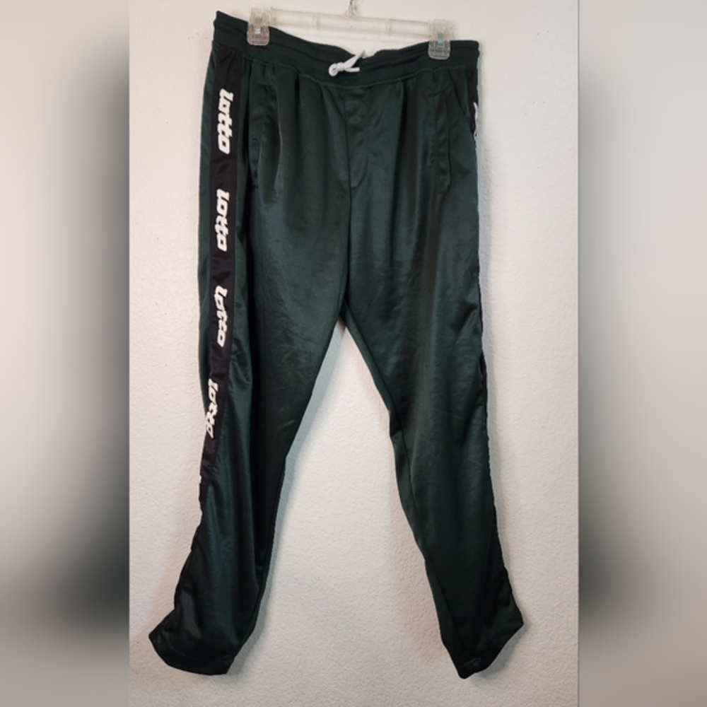 Lotto Green Men's Track Suit Pants, Size‎ L